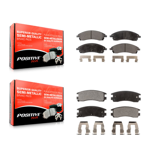 [Avant + Arrière] Kit de plaquette (semi-métallique) de frein pour 2004 Pontiac Bonneville GXP KPF-100016