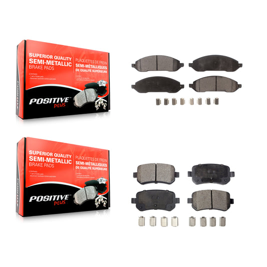 [Avant + Arrière] Kit de plaquette (semi-métallique) de frein pour 2004-2007 Ford Freestar Mercury Monterey KPF-100017