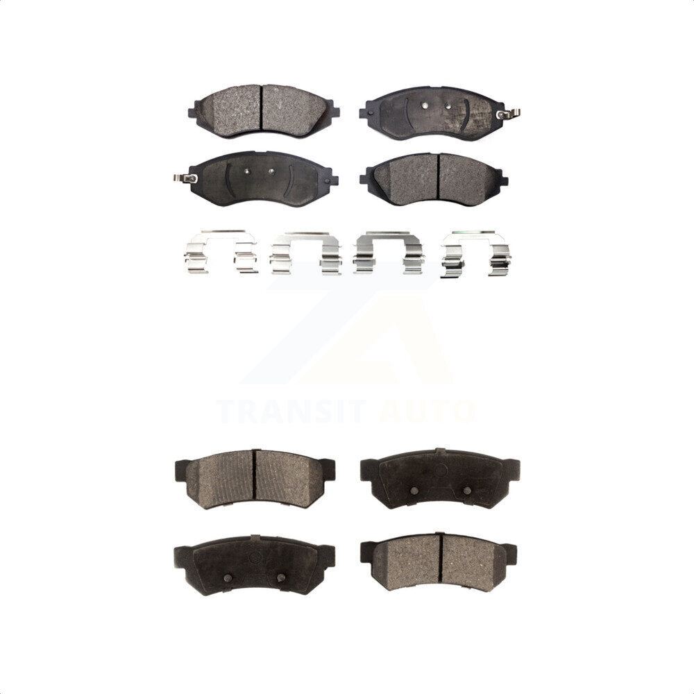 [Avant + Arrière] Kit de plaquette (semi-métallique) de frein pour Suzuki Forenza Reno Chevrolet Optra KPF-100021 par Positive Plus