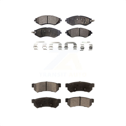 [Avant + Arrière] Kit de plaquette (semi-métallique) de frein pour Suzuki Forenza Reno Chevrolet Optra KPF-100021 par Positive Plus