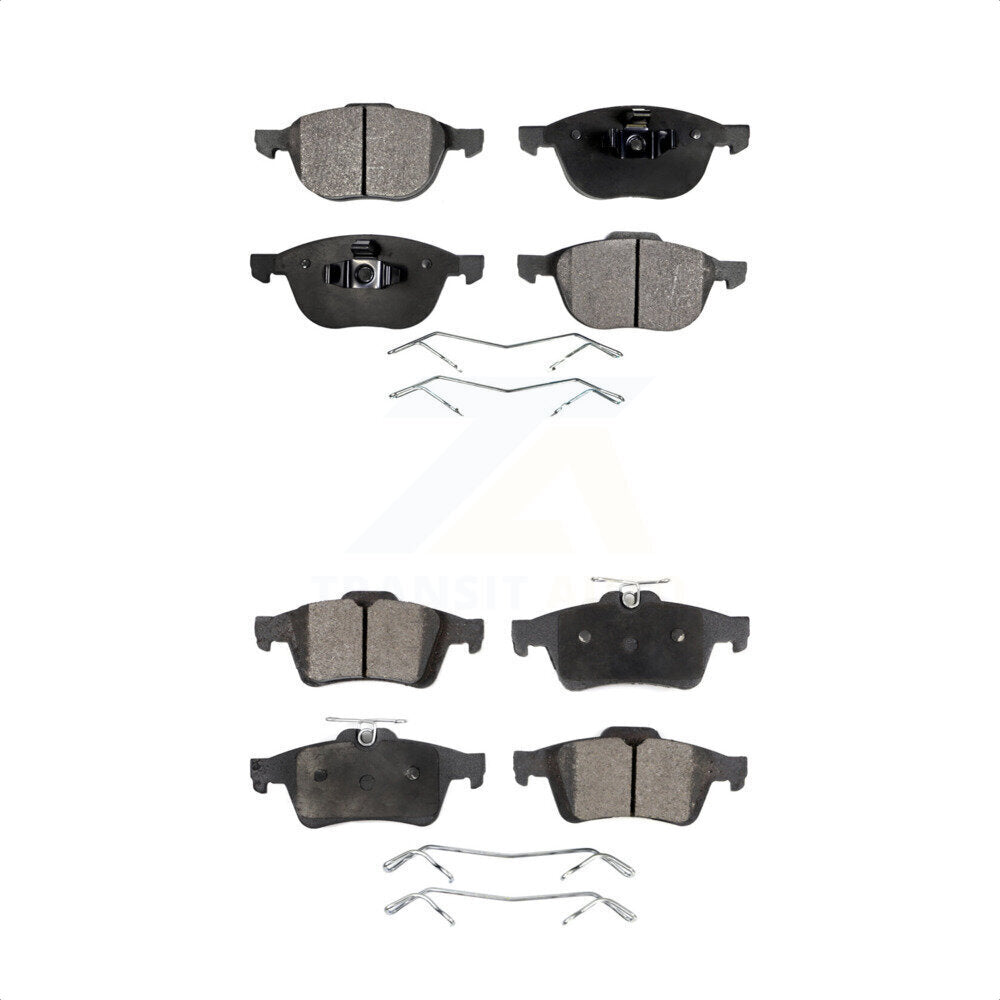 [Avant + Arrière] Kit de plaquette (semi-métallique) de frein pour Ford Focus Escape Mazda 3 Volvo 5 C-Max EcoSport S40 Transit Connect C70 C30 V50 Sport KPF-100022 par Positive Plus