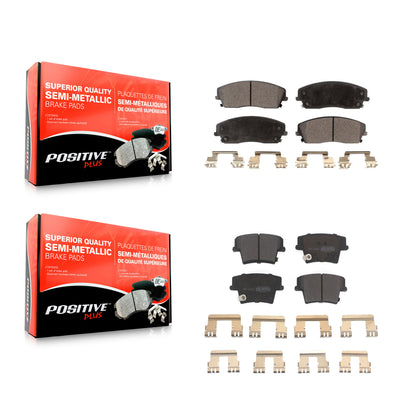 [Avant + Arrière] Kit de plaquette (semi-métallique) de frein pour Dodge Charger Chrysler 300 Challenger Magnum KPF-100027