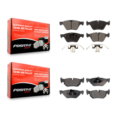 [Avant + Arrière] Kit de plaquette (semi-métallique) de frein pour BMW 328i 325i 328xi 128i 325xi X1 120i 323i KPF-100032