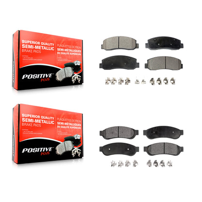 [Avant + Arrière] Kit de plaquette (semi-métallique) de frein pour Ford F-250 Super Duty F-350 F-450 KPF-100035