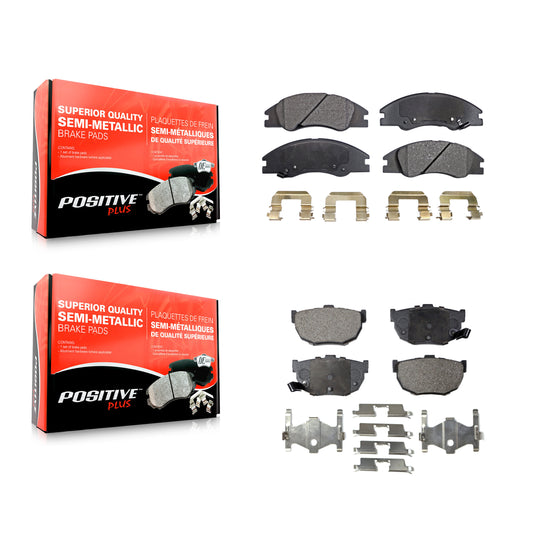 [Avant + Arrière] Kit de plaquette (semi-métallique) de frein pour Kia Spectra Spectra5 KPF-100037
