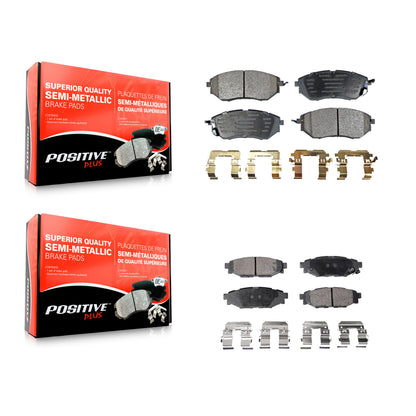 [Avant + Arrière] Kit de plaquette (semi-métallique) de frein pour Subaru WRX KPF-100040