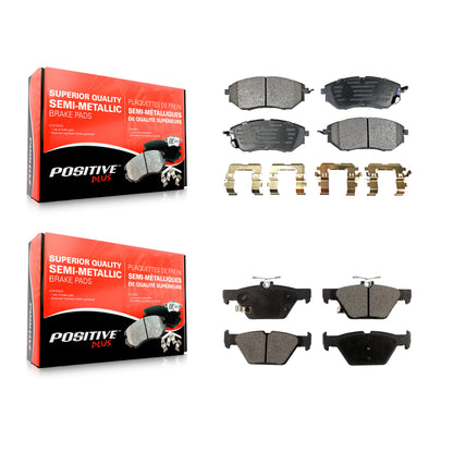 [Avant + Arrière] Kit de plaquette (semi-métallique) de frein pour Subaru Outback Legacy WRX KPF-100041