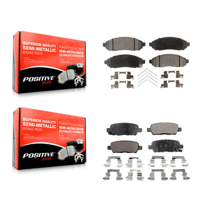 [Avant + Arrière] Kit de plaquette (semi-métallique) de frein pour Nissan LEAF KPF-100051