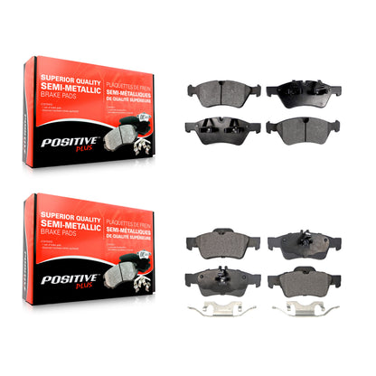 [Avant + Arrière] Kit de plaquette (semi-métallique) de frein pour Mercedes-Benz E350 E550 E500 AWD KPF-100059
