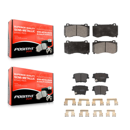[Avant + Arrière] Kit de plaquette (semi-métallique) de frein pour 2015 Dodge Charger R T Scat Pack avec 6.4L KPF-100061