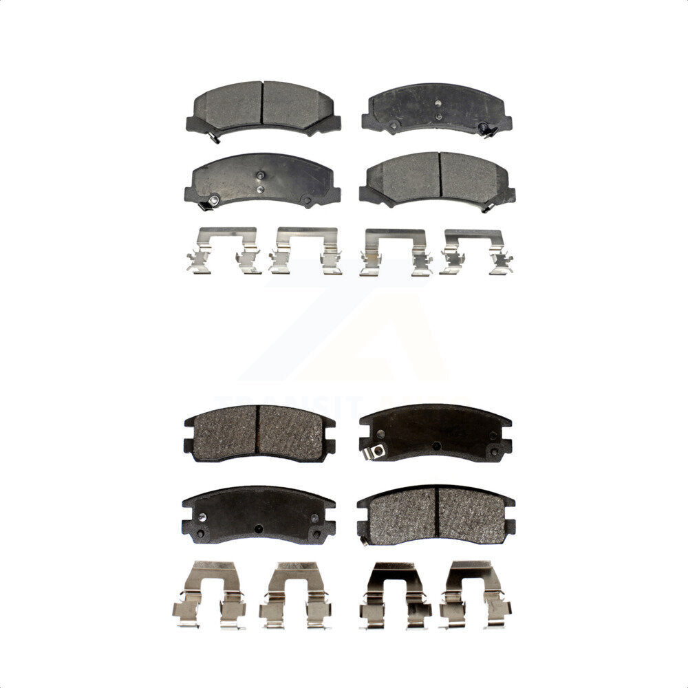 [Avant + Arrière] Kit de plaquette (semi-métallique) de frein pour Chevrolet Impala Buick LaCrosse Monte Carlo Allure KPF-100066 par Positive Plus