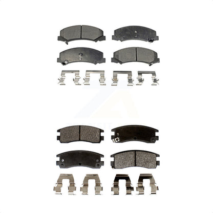 [Avant + Arrière] Kit de plaquette (semi-métallique) de frein pour Chevrolet Impala Buick LaCrosse Monte Carlo Allure KPF-100066 par Positive Plus