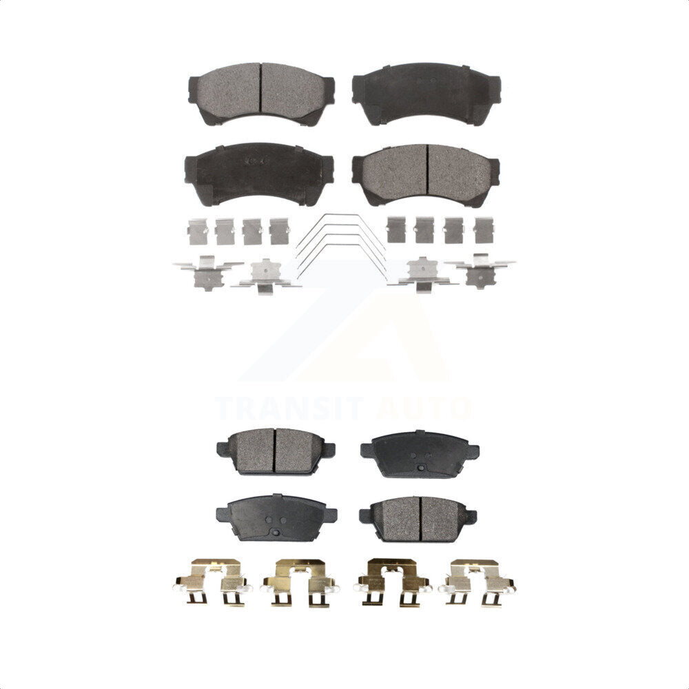 [Avant + Arrière] Kit de plaquette (semi-métallique) de frein pour Ford Fusion Mazda 6 Lincoln MKZ Mercury Milan Zephyr KPF-100069 par Positive Plus