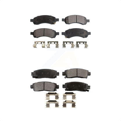 [Avant + Arrière] Kit de plaquette (semi-métallique) de frein pour Chevrolet Traverse GMC Acadia Buick Enclave Saturn Outlook Limited KPF-100073 par Positive Plus
