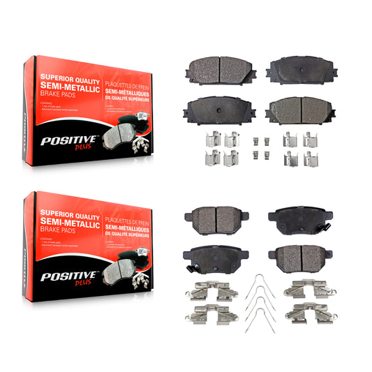 [Avant + Arrière] Kit de plaquette (semi-métallique) de frein pour Toyota Yaris KPF-100075