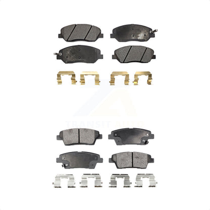 [Avant + Arrière] Kit de plaquette (semi-métallique) de frein pour Hyundai Genesis 3.8L KPF-100080 par Positive Plus