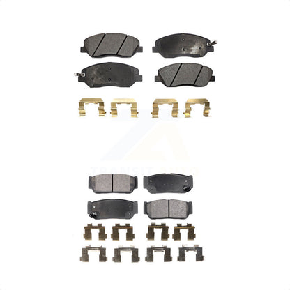 [Avant + Arrière] Kit de plaquette (semi-métallique) de frein pour Kia Sedona Hyundai Entourage To 04/27/06 KPF-100081 par Positive Plus