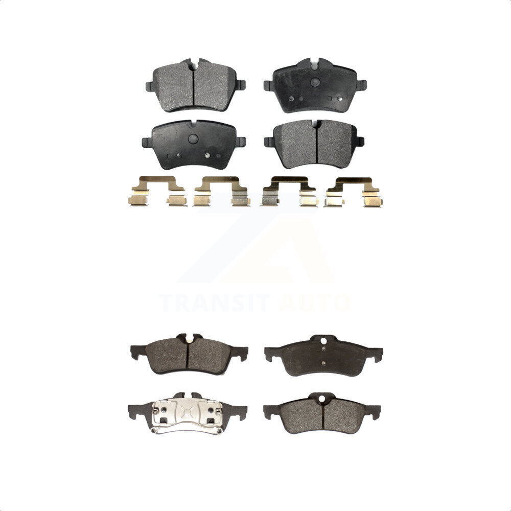 [Avant + Arrière] Kit de plaquette (semi-métallique) de frein pour Mini Cooper avec 294mm Diameter Rotor KPF-100082 par Positive Plus