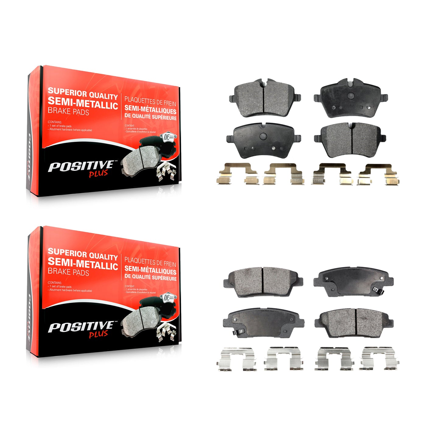 [Avant + Arrière] Kit de plaquette (semi-métallique) de frein pour Mini Cooper Countryman Paceman KPF-100084
