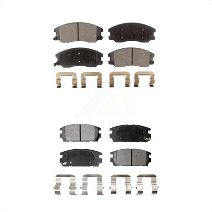 [Avant + Arrière] Kit de plaquette (semi-métallique) de frein pour Chevrolet Equinox Saturn Vue Captiva Sport Pontiac Torrent Suzuki XL-7 KPF-100096 par Positive Plus