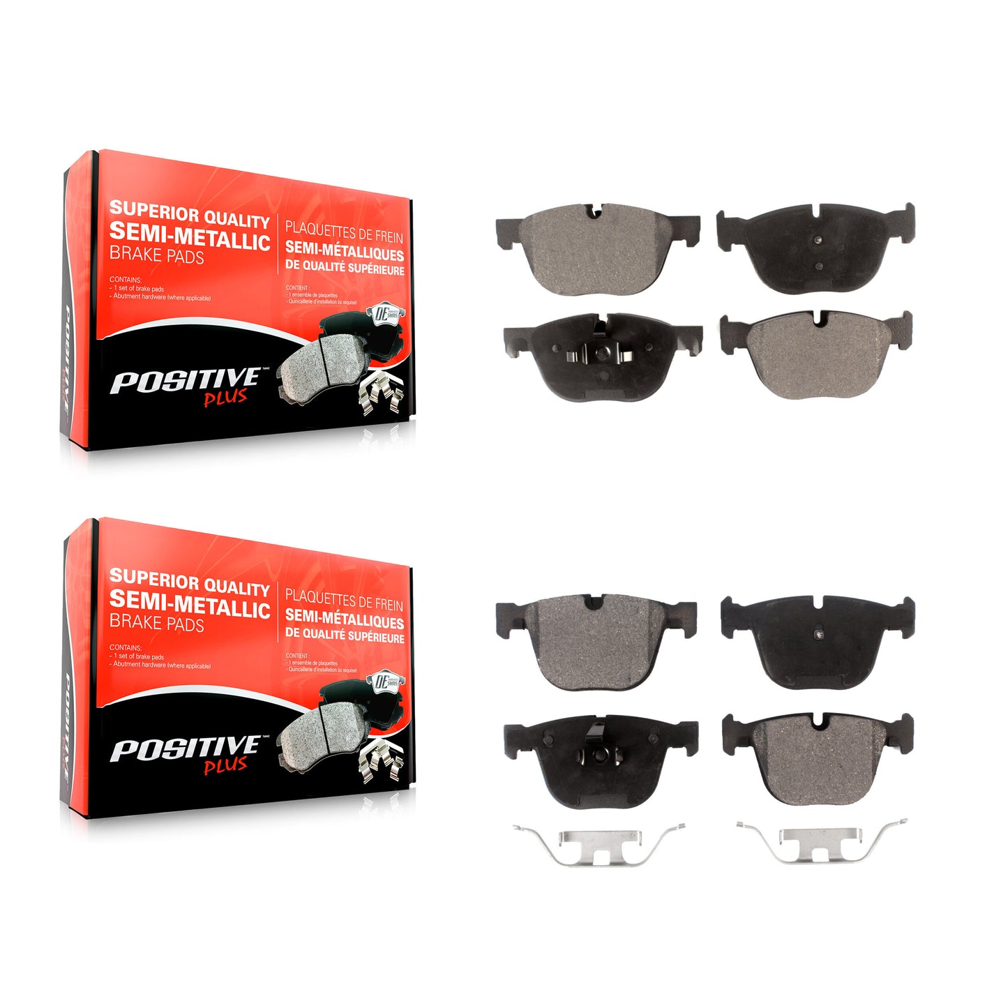 [Avant + Arrière] Kit de plaquette (semi-métallique) de frein pour BMW X5 X6 KPF-100103