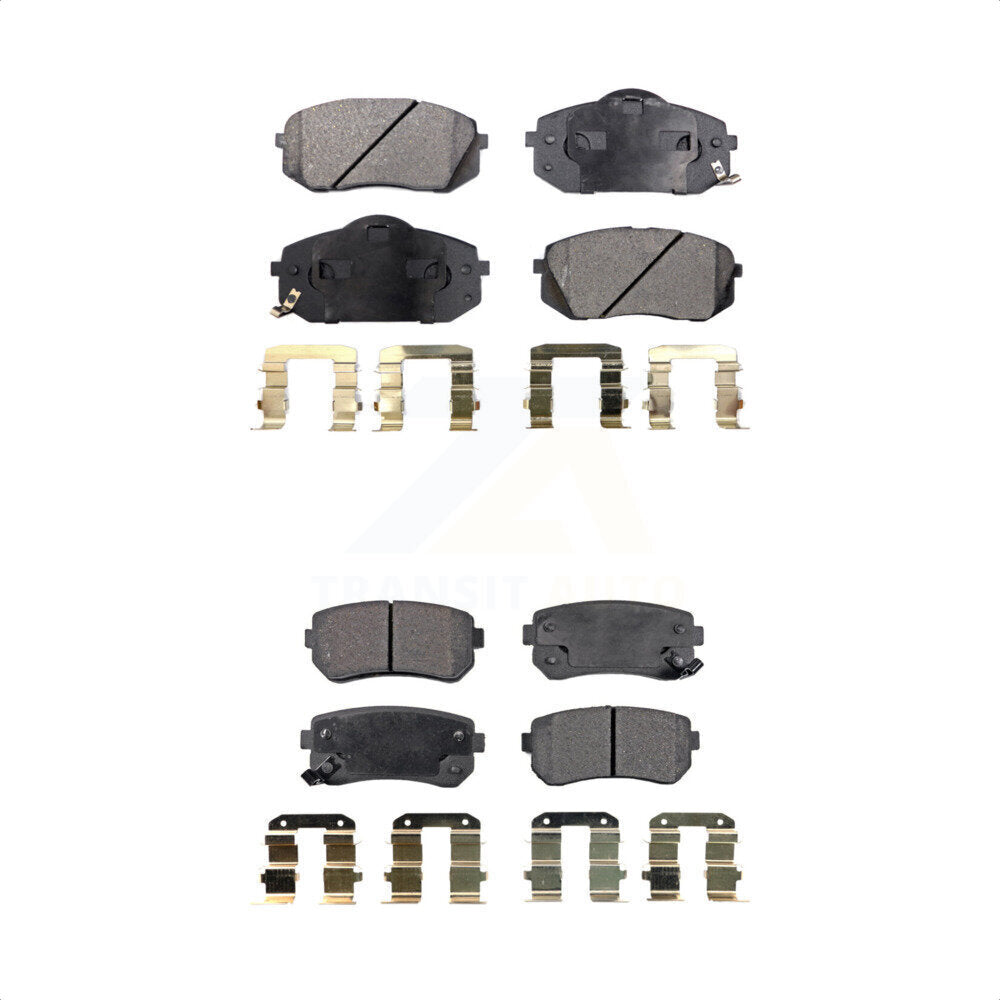 [Avant + Arrière] Kit de plaquette (semi-métallique) de frein pour Hyundai Tucson Kia Sportage Cadenza KPF-100104 par Positive Plus