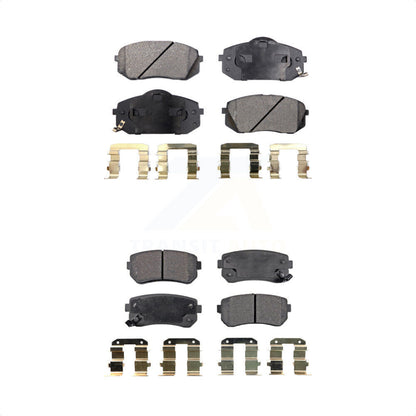 [Avant + Arrière] Kit de plaquette (semi-métallique) de frein pour Hyundai Tucson Kia Sportage Cadenza KPF-100104 par Positive Plus