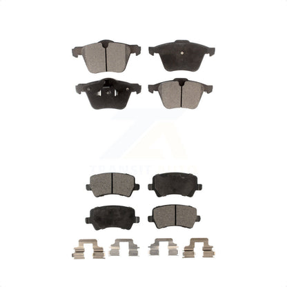 [Avant + Arrière] Kit de plaquette (semi-métallique) de frein pour Volvo S60 XC70 S80 V60 Cross Country V70 KPF-100109 par Positive Plus