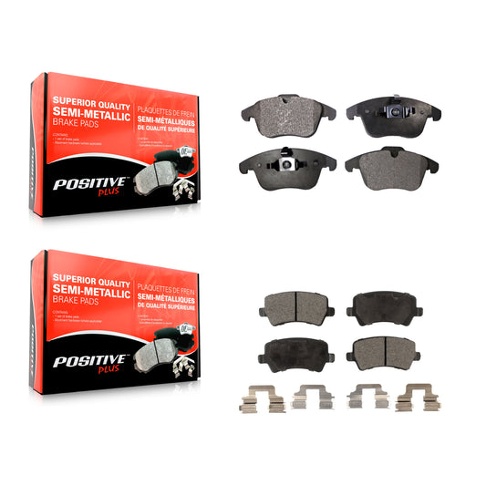 [Avant + Arrière] Kit de plaquette (semi-métallique) de frein pour Volvo S60 XC70 Land Rover Range Evoque V60 S80 LR2 V70 KPF-100111