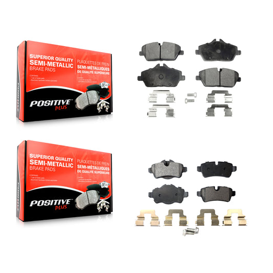 [Avant + Arrière] Kit de plaquette (semi-métallique) de frein pour Mini Cooper avec 280mm Diameter Rotor KPF-100114