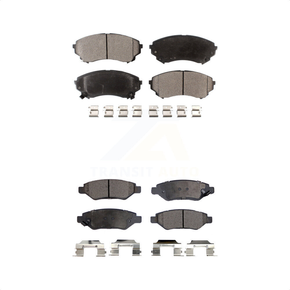 [Avant + Arrière] Kit de plaquette (semi-métallique) de frein pour Cadillac CTS avec Heavy Duty Brakes KPF-100125 par Positive Plus