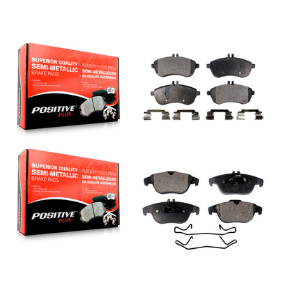 [Avant + Arrière] Kit de plaquette (semi-métallique) de frein pour Mercedes-Benz C300 C250 C230 KPF-100130