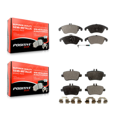 [Avant + Arrière] Kit de plaquette (semi-métallique) de frein pour Mercedes-Benz SLK250 SLK350 SLK300 SLC300 KPF-100133