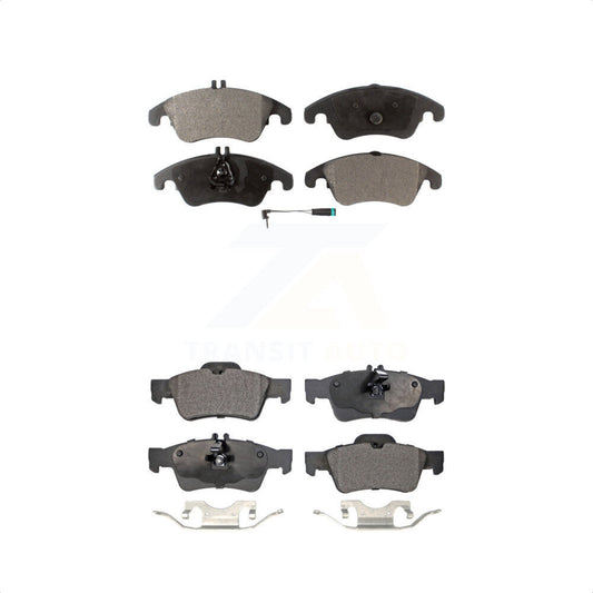 [Avant + Arrière] Kit de plaquette (semi-métallique) de frein pour Mercedes-Benz E350 E400 CLS400 E250 KPF-100134 par Positive Plus