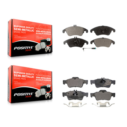[Avant + Arrière] Kit de plaquette (semi-métallique) de frein pour Mercedes-Benz E350 E400 CLS400 E250 KPF-100134