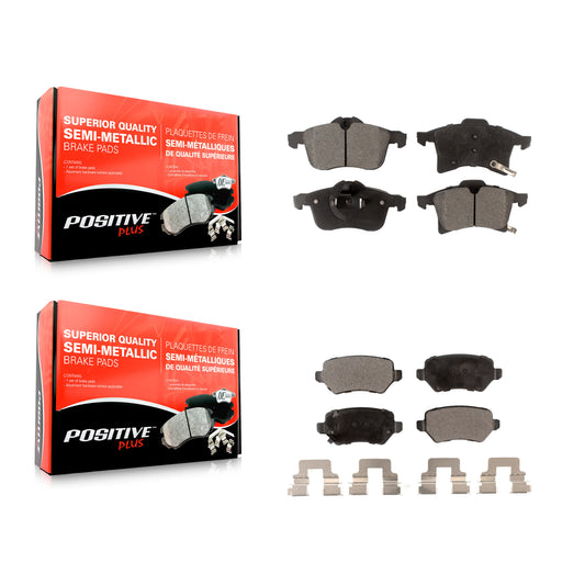 [Avant + Arrière] Kit de plaquette (semi-métallique) de frein pour 2008-2009 Saturn Astra KPF-100136