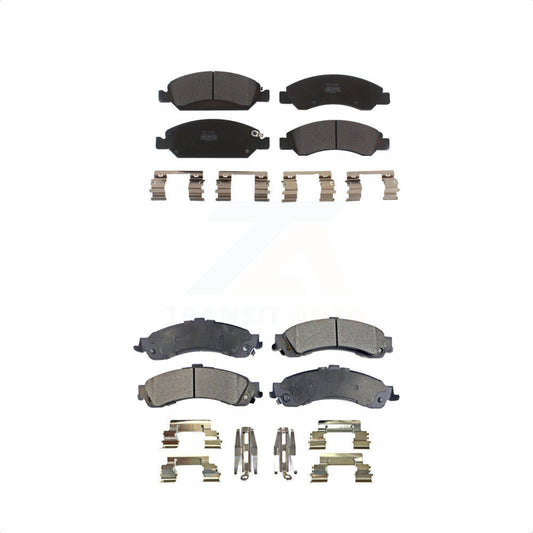 [Avant + Arrière] Kit de plaquette (semi-métallique) de frein pour 2005-2006 Chevrolet Silverado 1500 GMC Sierra avec Dual Piston Caliper Drum rear brakes KPF-100140 par Positive Plus