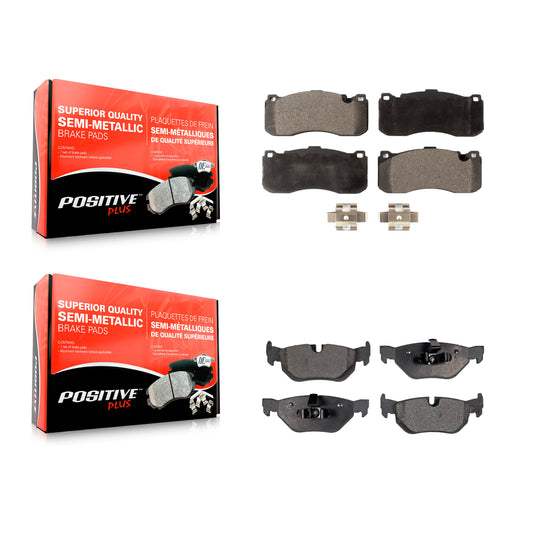 [Avant + Arrière] Kit de plaquette (semi-métallique) de frein pour BMW 328i xDrive 323i KPF-100143