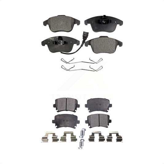 [Avant + Arrière] Kit de plaquette (semi-métallique) de frein pour Volkswagen Tiguan Audi Q3 Limited Quattro KPF-100147 par Positive Plus