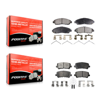 [Avant + Arrière] Kit de plaquette (semi-métallique) de frein pour Honda Pilot Acura MDX ZDX KPF-100150