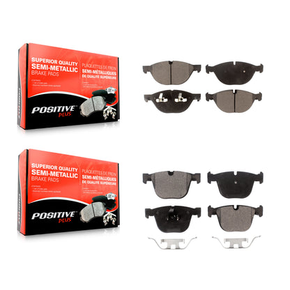[Avant + Arrière] Kit de plaquette (semi-métallique) de frein pour BMW X5 X6 xDrive50i KPF-100154
