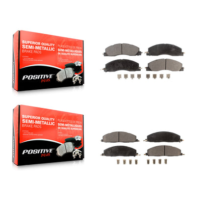 [Avant + Arrière] Kit de plaquette (semi-métallique) de frein pour Ram 2500 3500 1500 Dodge KPF-100157