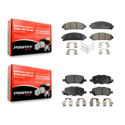 [Avant + Arrière] Kit de plaquette (semi-métallique) de frein pour 2009-2016 Toyota Venza KPF-100158