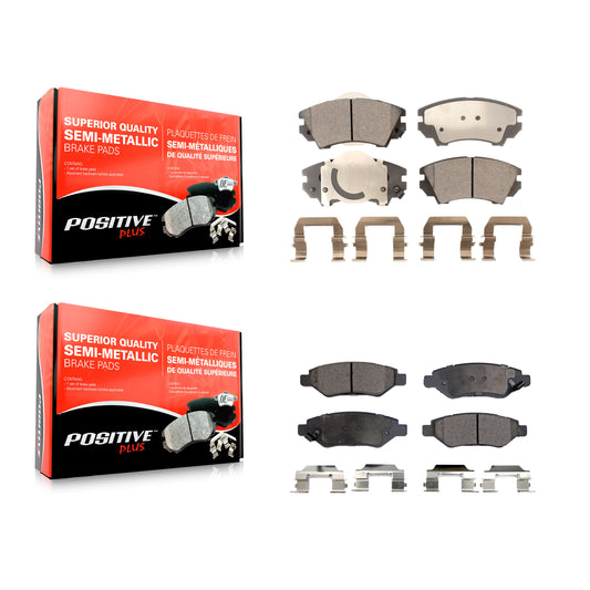 [Avant + Arrière] Kit de plaquette (semi-métallique) de frein pour 2010-2015 Chevrolet Camaro LT LS KPF-100159