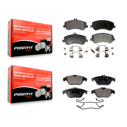 [Avant + Arrière] Kit de plaquette (semi-métallique) de frein pour Mercedes-Benz GLK350 GLK250 KPF-100165