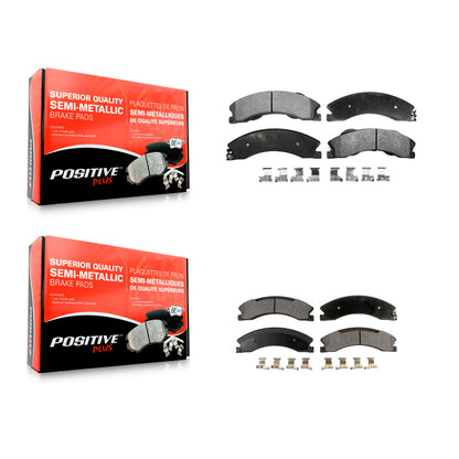 [Avant + Arrière] Kit de plaquette (semi-métallique) de frein pour Nissan NV2500 TITAN XD NV3500 NV1500 KPF-100169