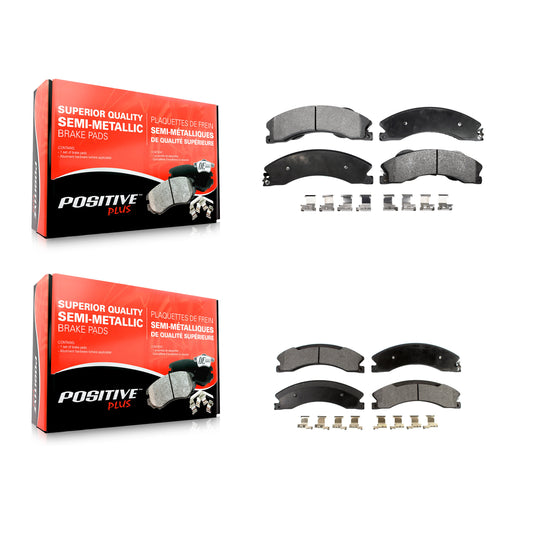 [Avant + Arrière] Kit de plaquette (semi-métallique) de frein pour Nissan NV2500 TITAN XD NV3500 NV1500 KPF-100169