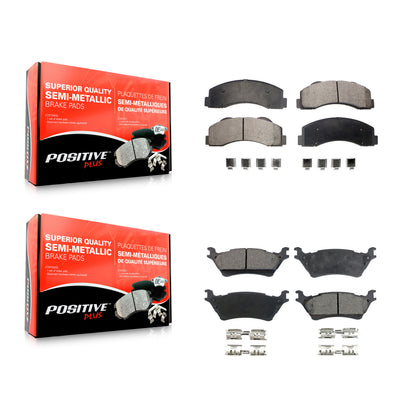 [Avant + Arrière] Kit de plaquette (semi-métallique) de frein pour Ford F-150 KPF-100177