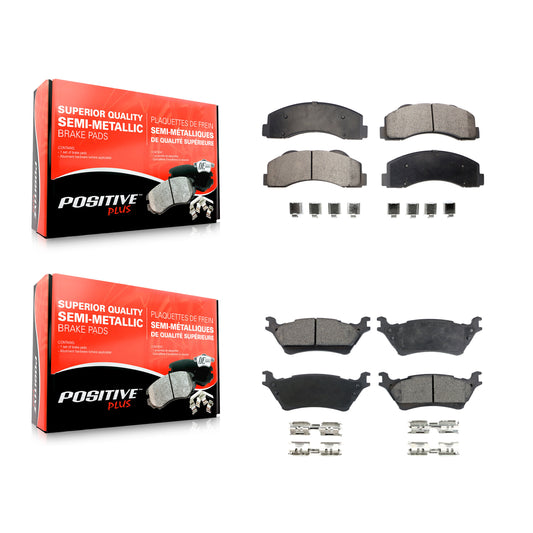 [Avant + Arrière] Kit de plaquette (semi-métallique) de frein pour Ford F-150 KPF-100177