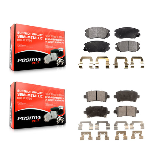 [Avant + Arrière] Kit de plaquette (semi-métallique) de frein pour Chevrolet Malibu Buick Impala LaCrosse Regal Limited Saab 9-5 Allure KPF-100179